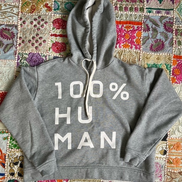 Everlane 100% Human Typography Hoodie Sweatshirt - Picture 5 of 11